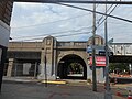 The former Richmond Hill (LIRR station) station over the west sidewalk.