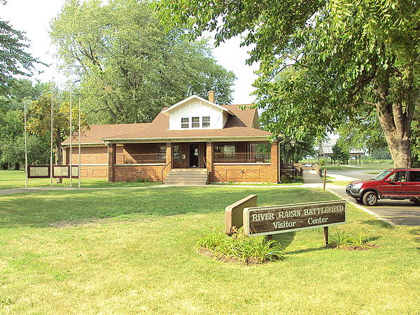 The former River Raisin Battlefield Visitor Center