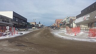 Rocky Mountain House Town in Alberta, Canada