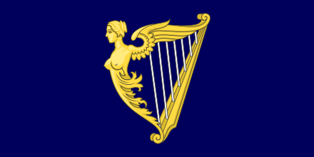 Royal Standard of Ireland from 1542 to 1801