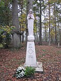 Statue de Notre-Dame de Banneux dans le domaine de Ryckevelde (nl), Assebroek et Sainte-Croix (communes de Bruges).