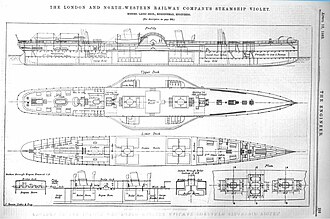 Plan and elevation of the steamship SS Violet SS Violet 1880 Plans.jpg