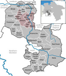 Samtgemeinde Bersenbrück - Carte