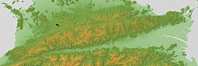 Carta topografica dei Monti Sanuki.