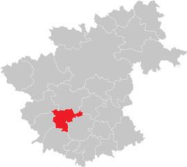 Poloha obce Schönbach v okrese Zwettl (klikacia mapa)