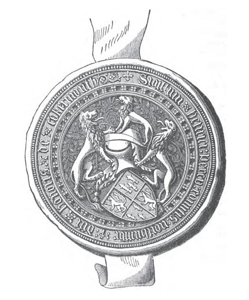 Seal of Henry Percy, 3rd Earl of Northumberland (1421–1461). Inscribed: Sigillum Henrici Percy comitis Northumbr (...) + (et) d (omin)i de Cokermouth 