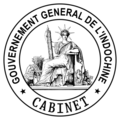 Seal of the Cabinet of the Government-General of French Indo-China.