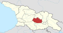 Shida Kartli region in Georgia.svg