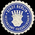 Siegelmarke Stadt Berlin - Bezirksamt Friedrichshain W0309651.jpg