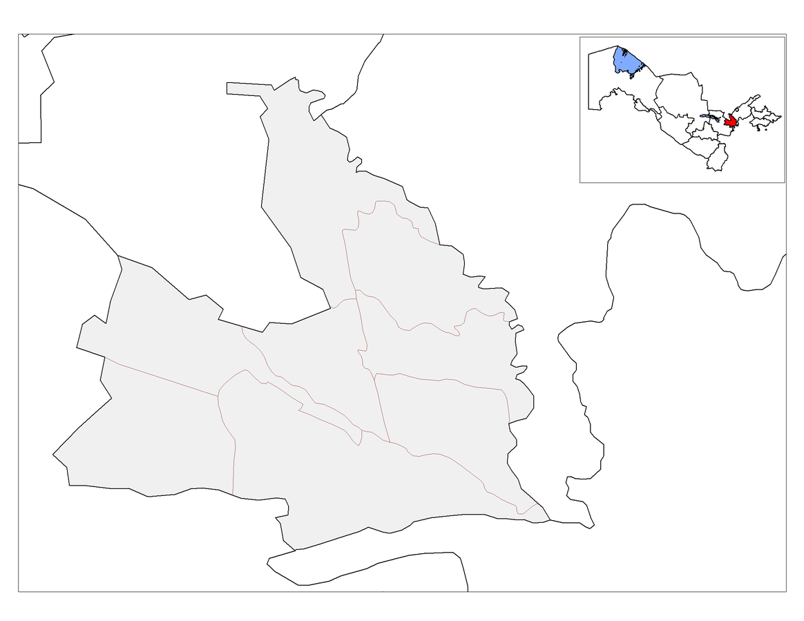 Сирдаре вилояти карта