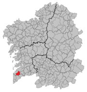 Localização do município de Gondomar (Galiza) na Galiza