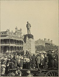 Unveiling a statue of Cecil Rhodes in Bulawayo in 1909 Southern Rhodesia (1909) (14598319617).jpg