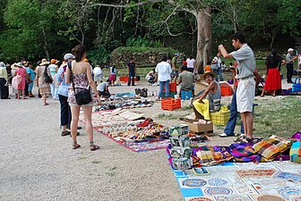 Tarabele cu suveniruri (Palenque)