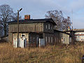 Opuszczona stacja kolei wąskotorowej w Dobrej