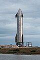 Starship SN9 on Suborbital Pad B at Starbase, TX.