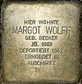 Stolperstein Hansenstraße 1 Wolff Margot