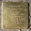 Stolperstein Mozartstr 22 (Lankw) Alexander Selo.jpg