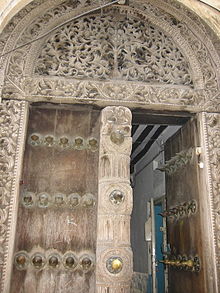 A carved door in Stone Town. Stone Town carved door.jpg