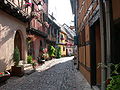 Typical street in Eguisheim