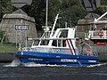 Streifenboot Vossbrook der WSP Schleswig-Holstein auf dem Nord-Ostsee-Kanal