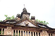 Stucco work on a Durgadalan at Balsi, Bankura, West Bengal, India