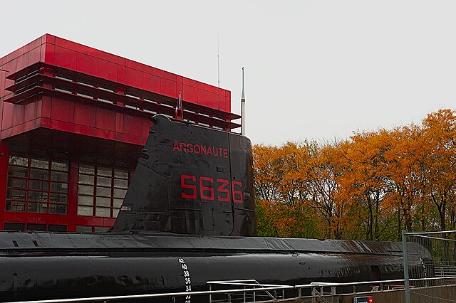 French submarine Argonaute (S636) sail