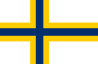 Vlag van de Finstalige Zweden (geen officiële status).