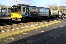 A Transport for Wales Class 143 with a service to Swansea