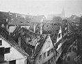 Tübingen Hirschgasse nach einem französischen Bombenangriff