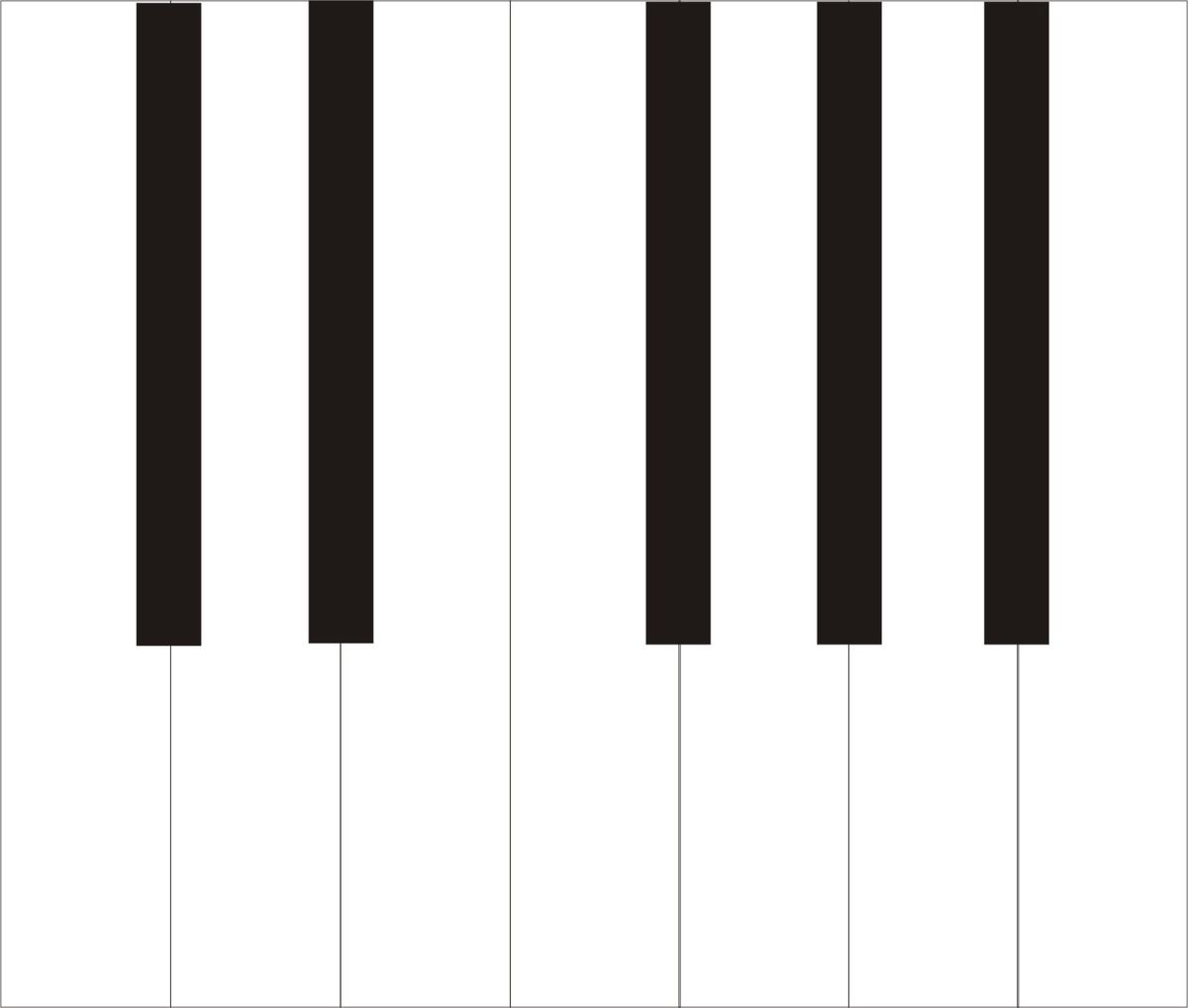 Klaviertastatur Zum Ausdrucken : Klaviertastatur noten ...