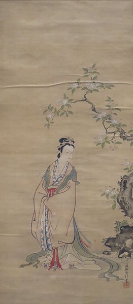 File:Tang-Chinese Beauty by Kano Tsunenobu.JPG