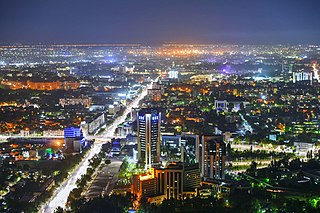 Tashkent, or Toshkent, is the capital and largest city of Uzbekistan, as well as the most populous city in ex-Soviet Central Asia, with a population in 2018 of 2,485,900. It is in northeastern Uzbekistan, near the border with Kazakhstan.