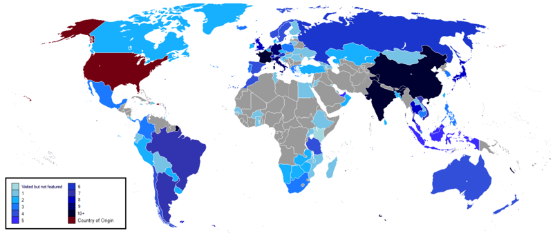 File:The Amazing Race – countries visited.png