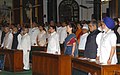 The Members of Parliament, Observance of silence in the memory of martyrs at the commemoration of 150th anniversary of the India’s First War of Independence 1857, in New Delhi on May 10, 2007.jpg