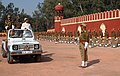 The Union Minister for Railways, Shri Lalu Prasad inspecting guard of honour at the Investiture Parade for Railway Protection Force (RPF), in New Delhi on December 13, 2008.jpg