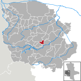 Местоположбата на Тименроде во рамките на округот Харц