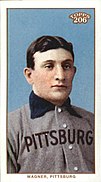 A $3.12 million dollar card. 1909 T206 Honus Wagner