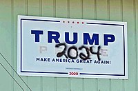 Sign for 2020 updated for 2024