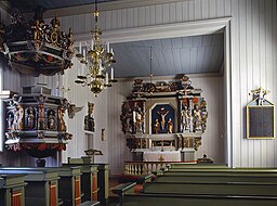 Interiören Tutaryds kirke