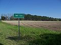 Western town limits of Two Egg along SR 69.