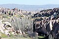 Uçhisar, habitat troglodytique de la vallée des Pigeonniers, vue 2