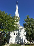 The United Congregational Church dates to 1704. The current meeting house was built in 1832. Its 100' steeple is the tallest structure in town.[31]
