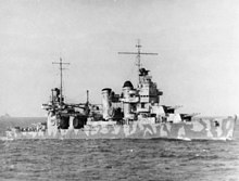 USS Vincennes en route to Guadalcanal. USS Vincennes (CA-44) in the Solomons 1942.jpg