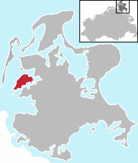 Placering af øen Ummanz.