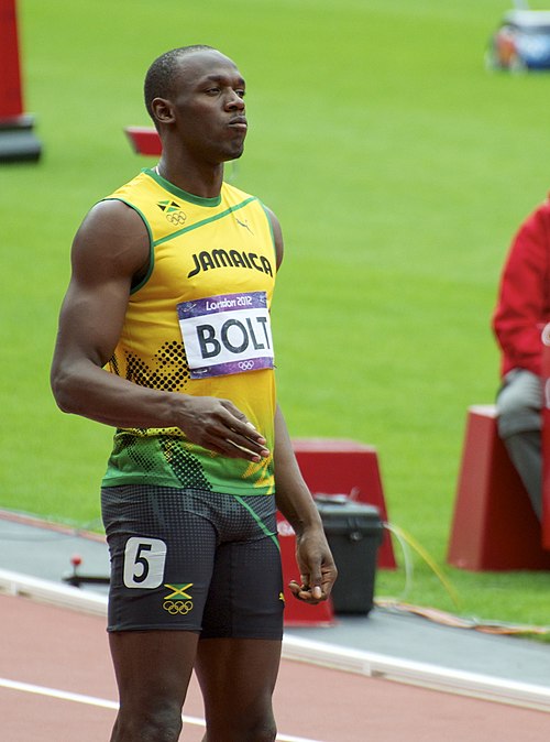 Usain Bolt, world record holder in 100 m and 200 m sprints