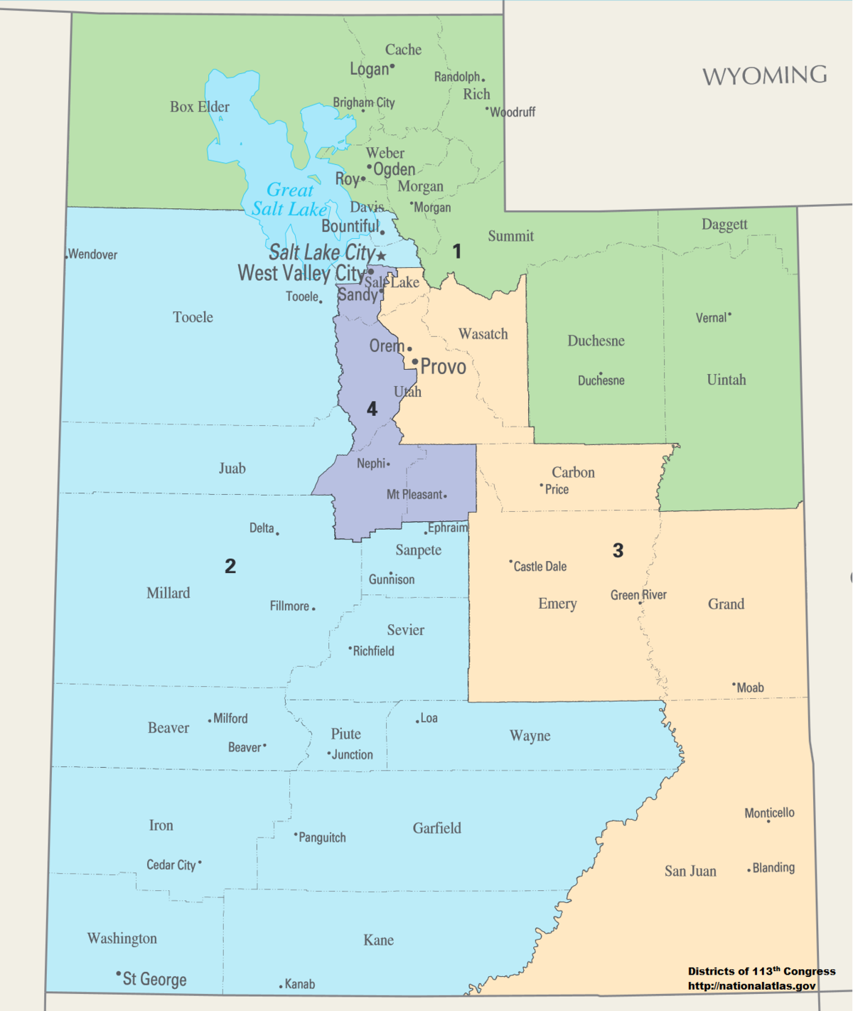 Utah S Congressional Districts Wikipedia