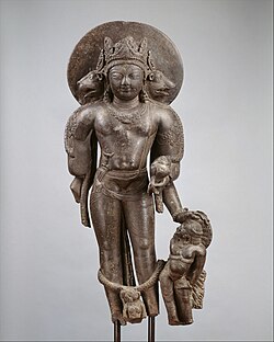 Vaikuntha Vishnu, Kingdom of Kashmir, Jammu & Kashmir, 775-800 CE.jpg