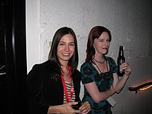 Belmont with Marian Call at ComicCon 2010. Veronica Belmont and Marian Call.jpg