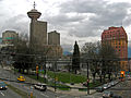 Vista da Victory Square.