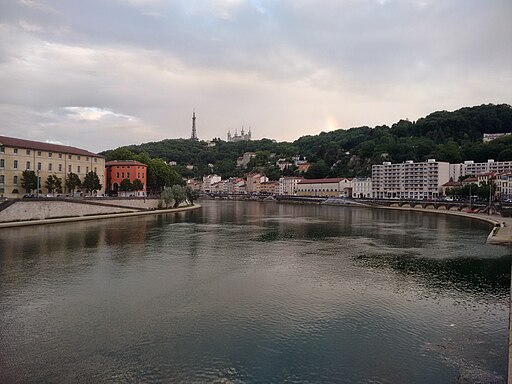 View down Lyon river